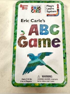 New Eric Carle’s ABC card game tin